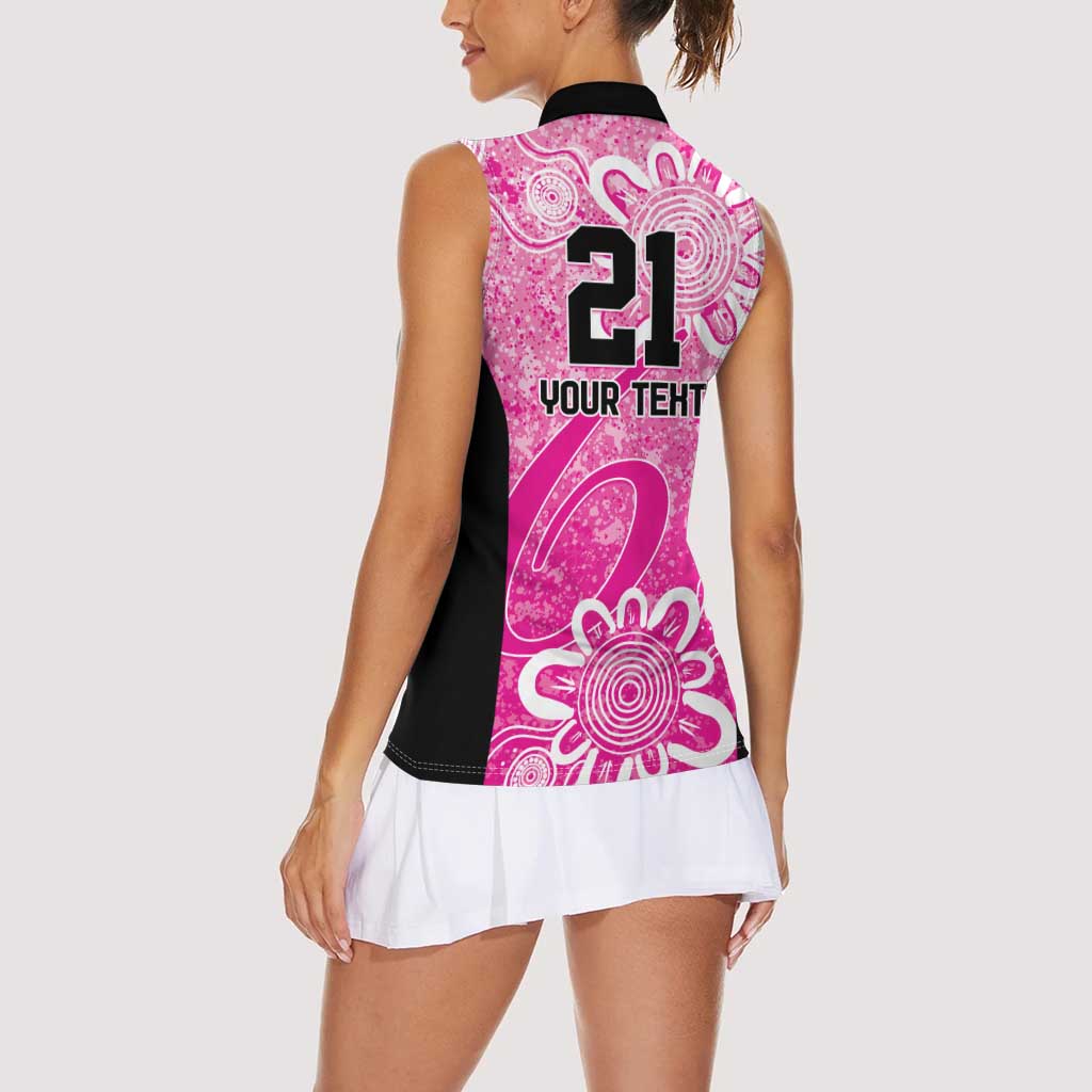 Australian Sixers Cricket Custom Women Sleeveless Polo Shirt Minimalism Aboriginal