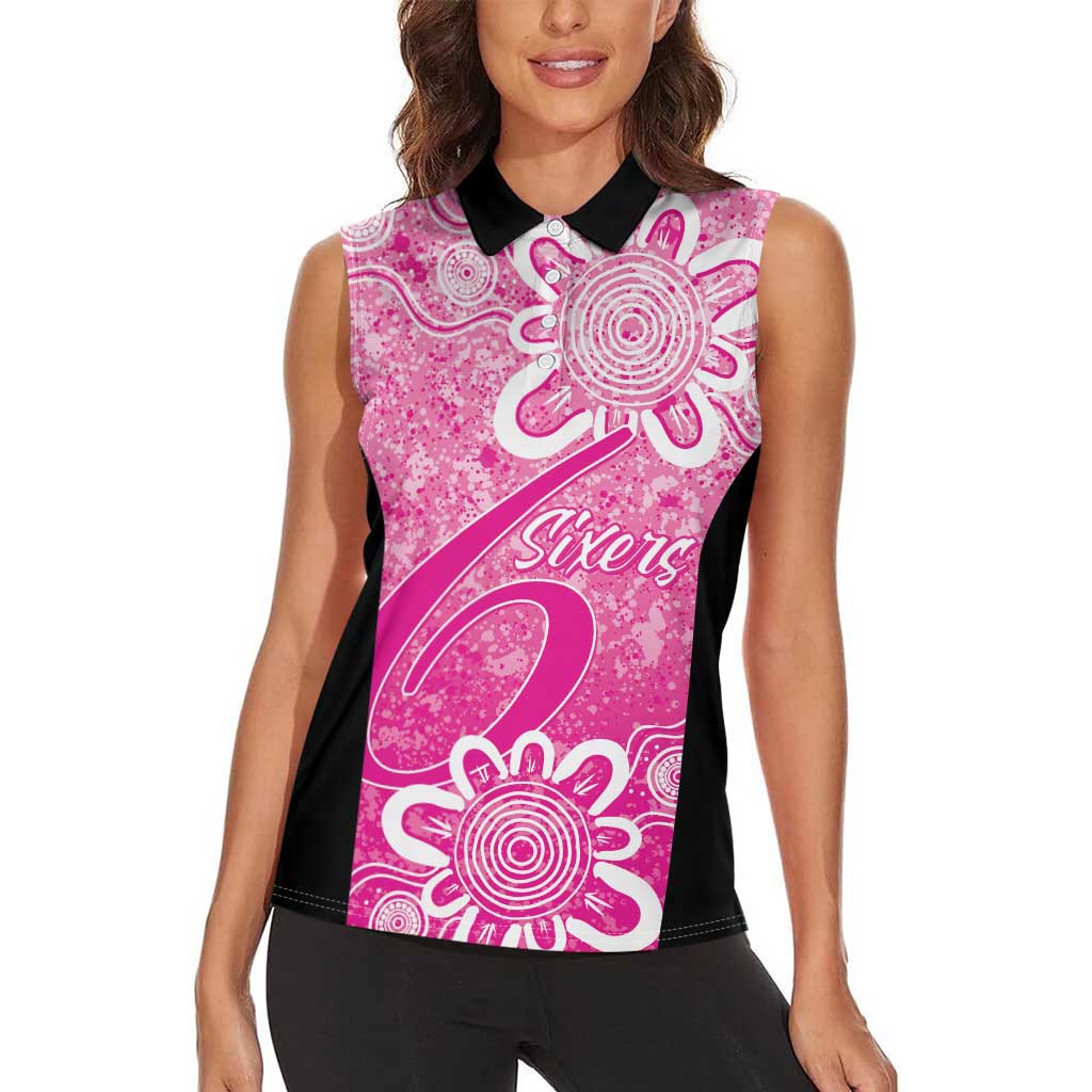 Australian Sixers Cricket Custom Women Sleeveless Polo Shirt Minimalism Aboriginal
