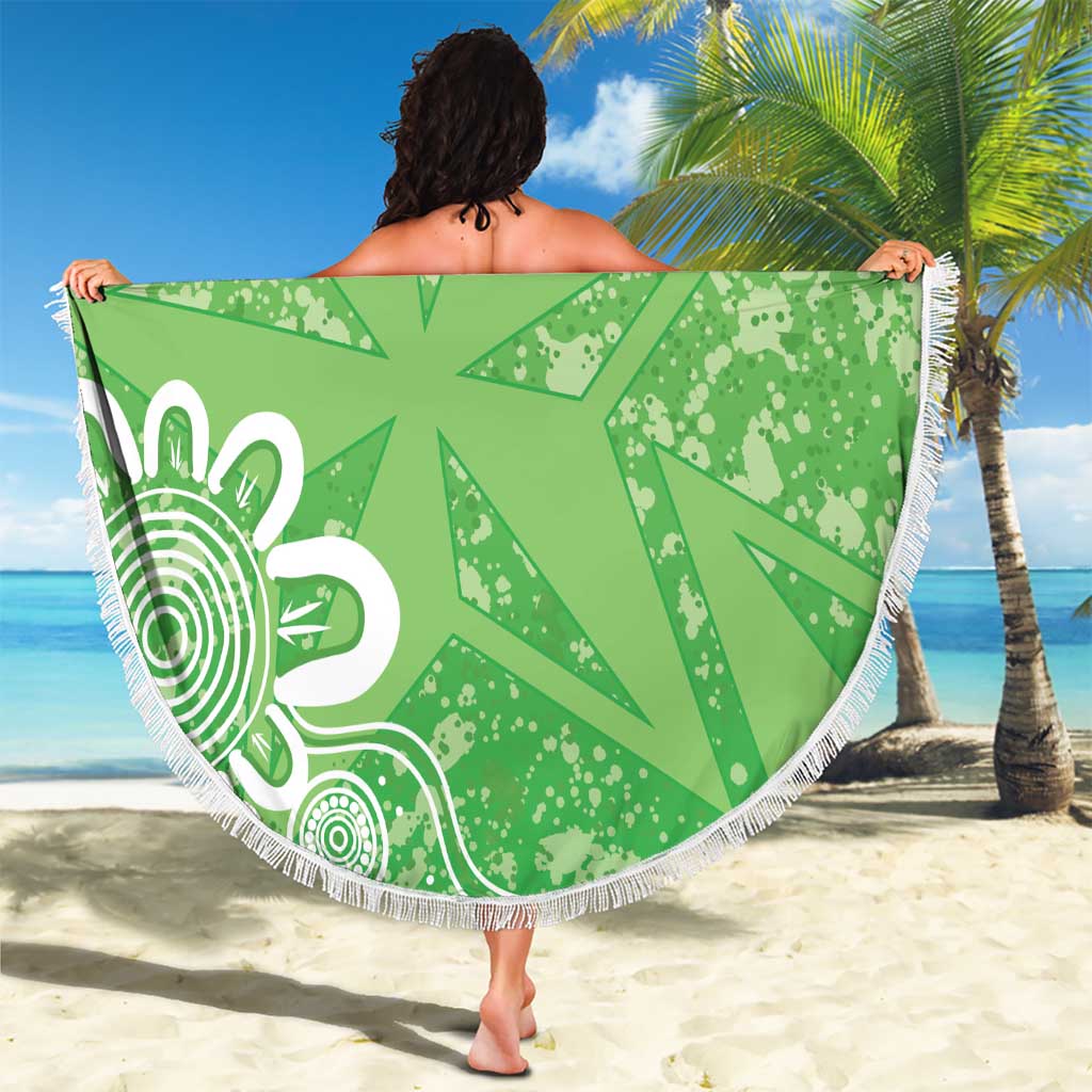 Australian Stars Cricket Custom Beach Blanket Minimalism Aboriginal