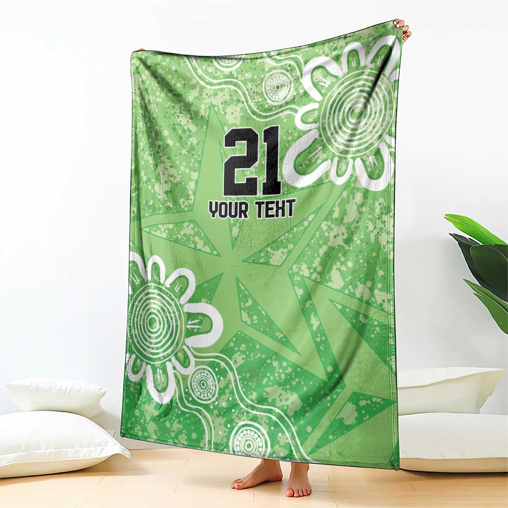 Australian Stars Cricket Custom Blanket Minimalism Aboriginal