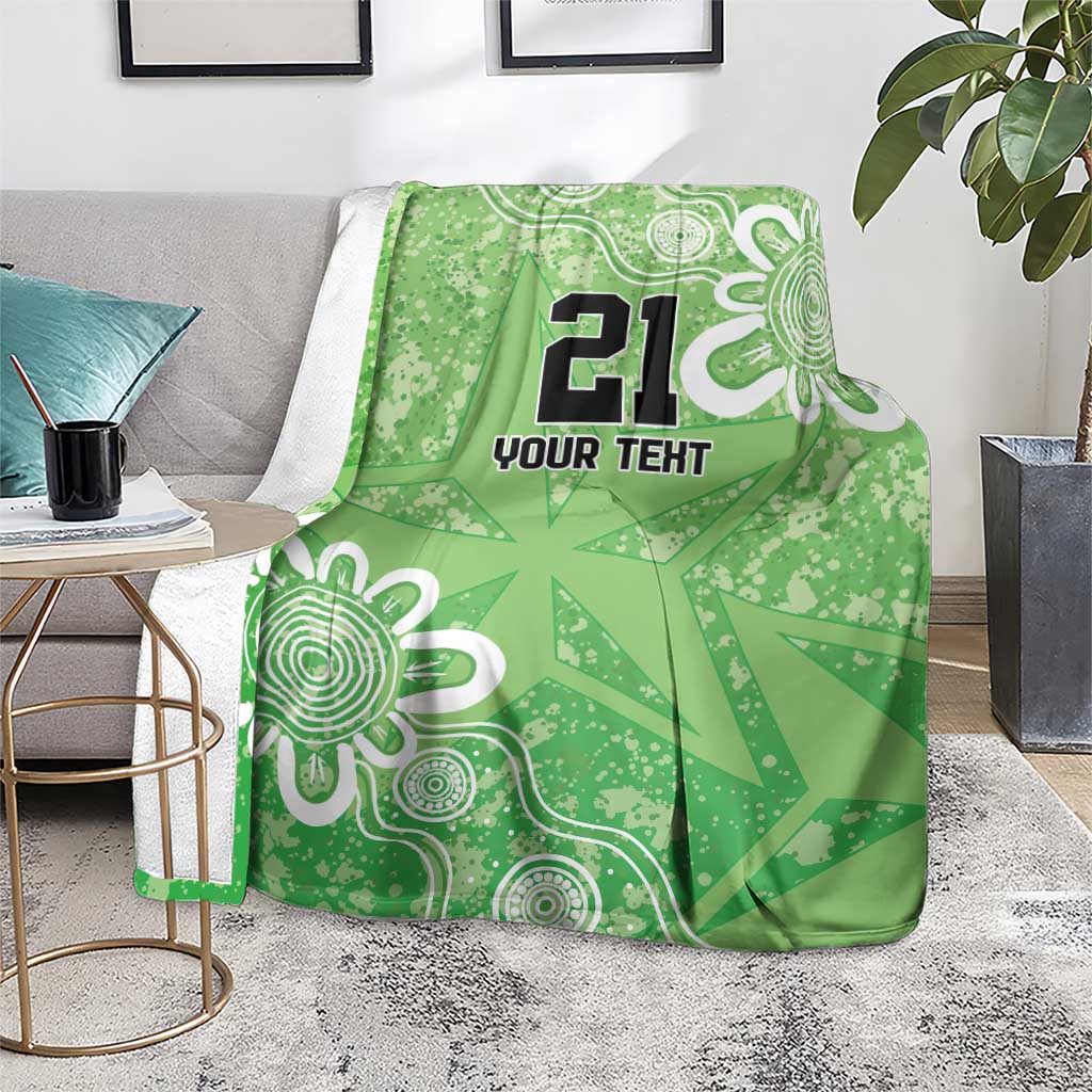 Australian Stars Cricket Custom Blanket Minimalism Aboriginal