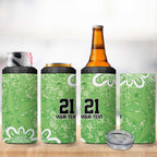 Australian Stars Cricket Custom 4 in 1 Can Cooler Tumbler Minimalism Aboriginal