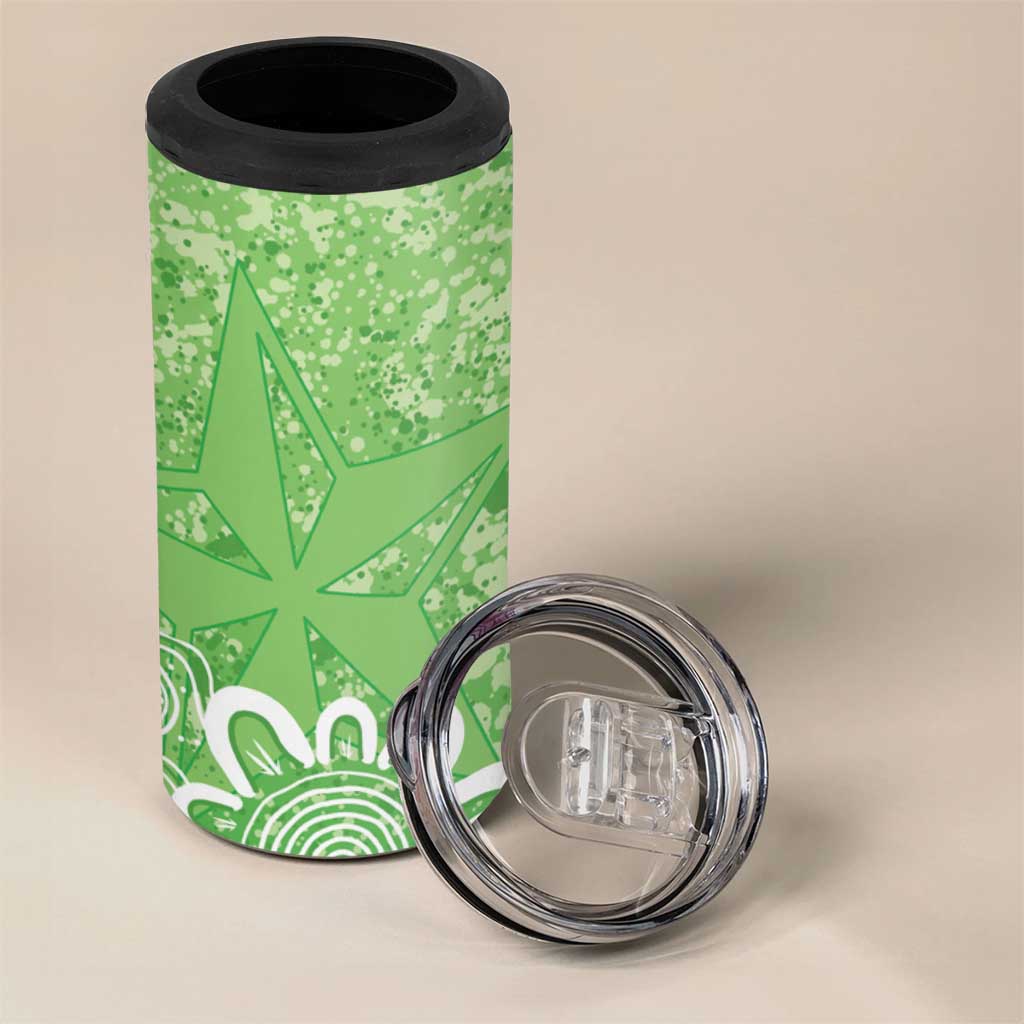 Australian Stars Cricket Custom 4 in 1 Can Cooler Tumbler Minimalism Aboriginal