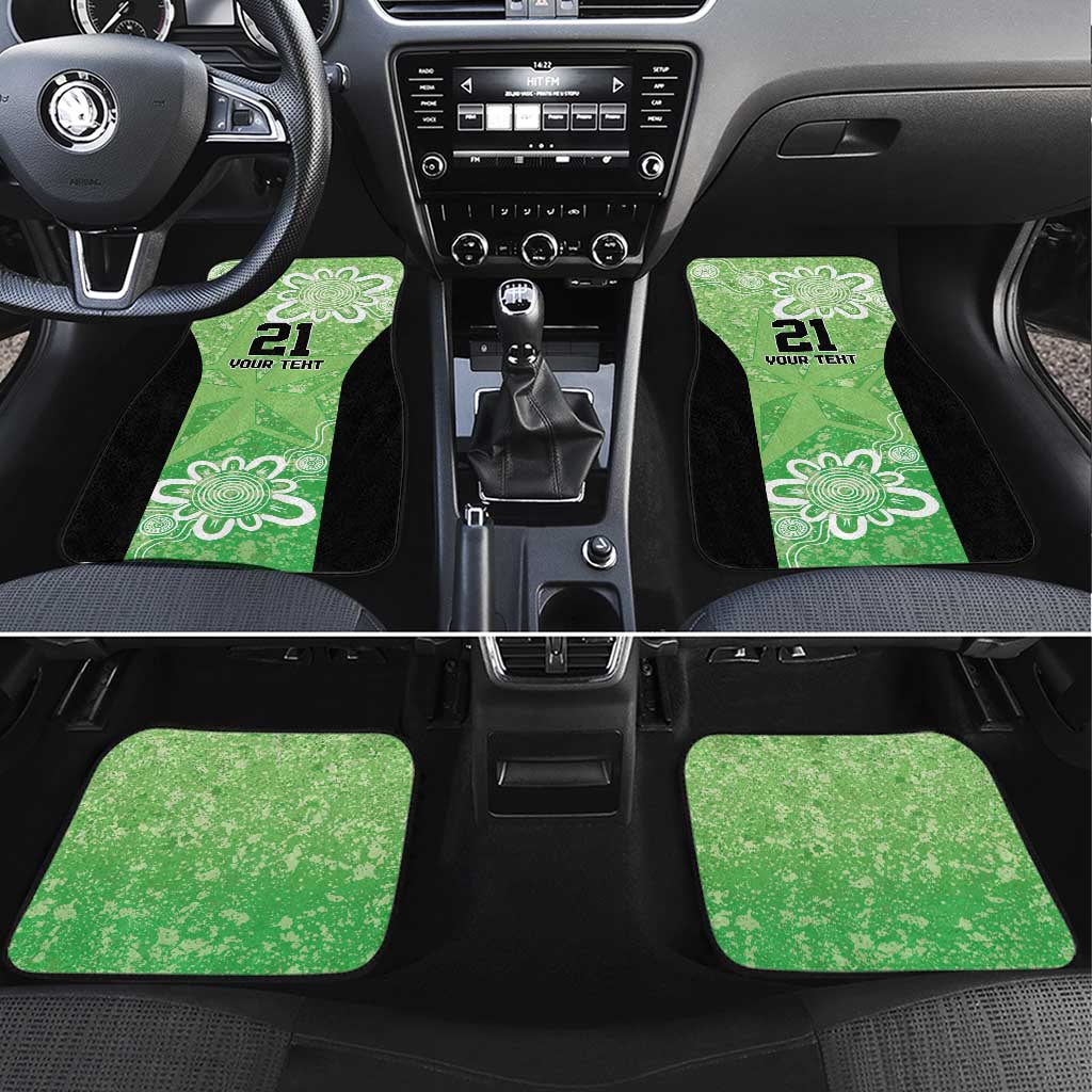 Australian Stars Cricket Custom Car Mats Minimalism Aboriginal