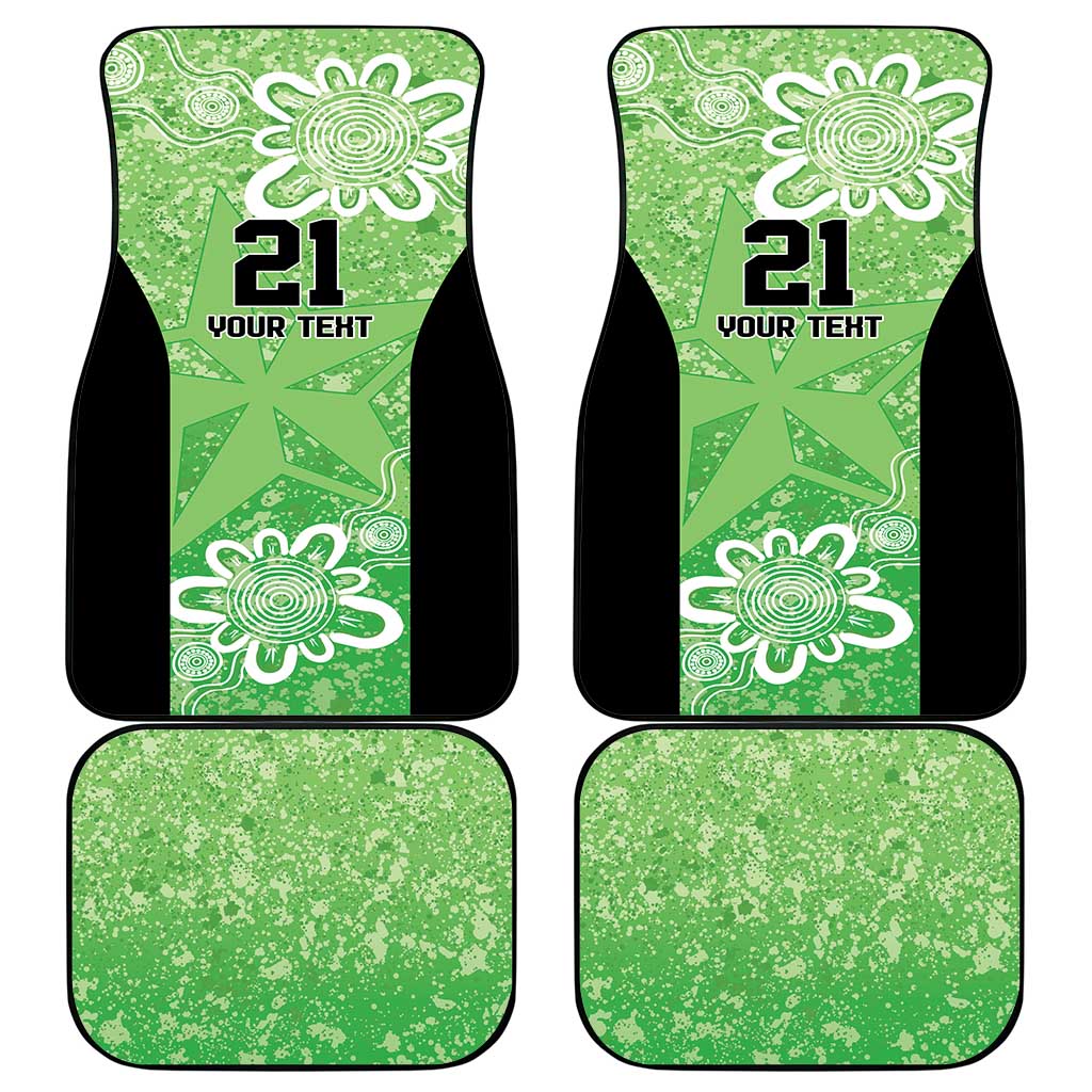 Australian Stars Cricket Custom Car Mats Minimalism Aboriginal