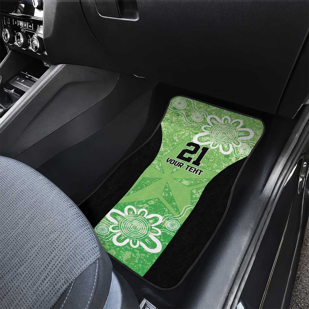 Australian Stars Cricket Custom Car Mats Minimalism Aboriginal