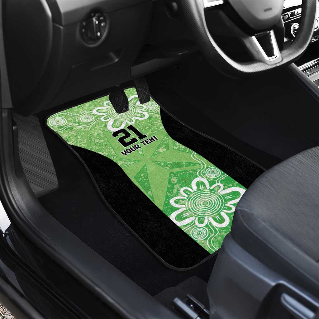Australian Stars Cricket Custom Car Mats Minimalism Aboriginal