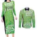 Australian Stars Cricket Custom Couples Matching Long Sleeve Bodycon Dress and Long Sleeve Button Shirt Minimalism Aboriginal