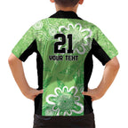 Australian Stars Cricket Custom Family Matching Short Sleeve Bodycon Dress and Hawaiian Shirt Minimalism Aboriginal
