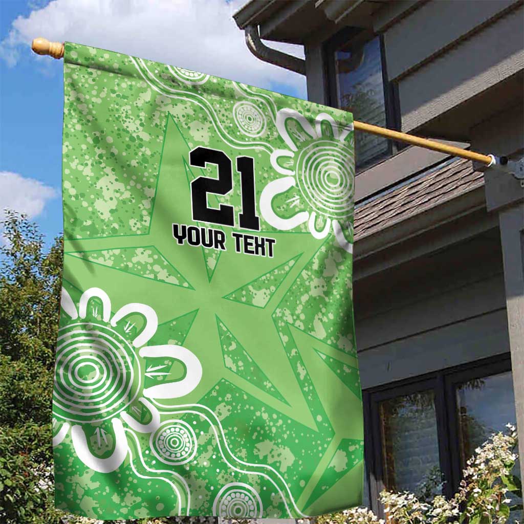 Australian Stars Cricket Custom Garden Flag Minimalism Aboriginal