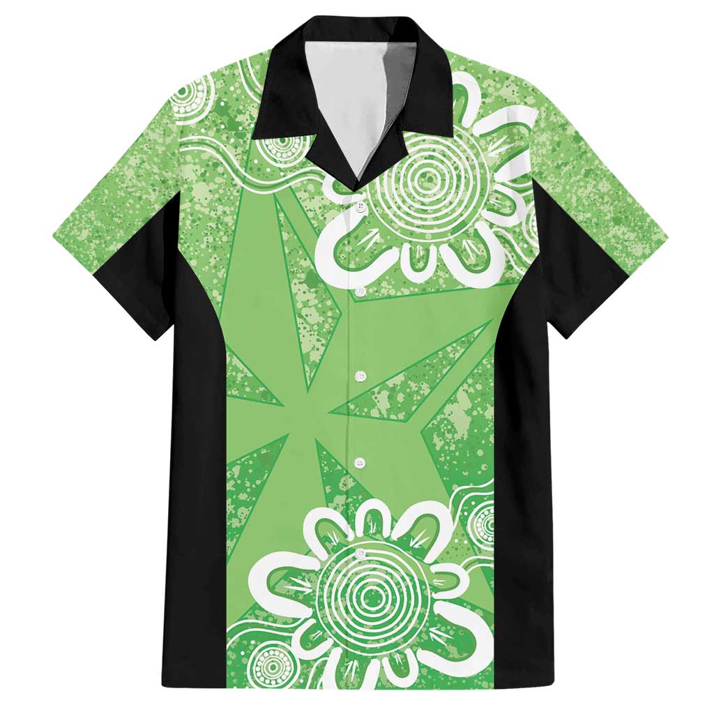 Australian Stars Cricket Custom Hawaiian Shirt Minimalism Aboriginal