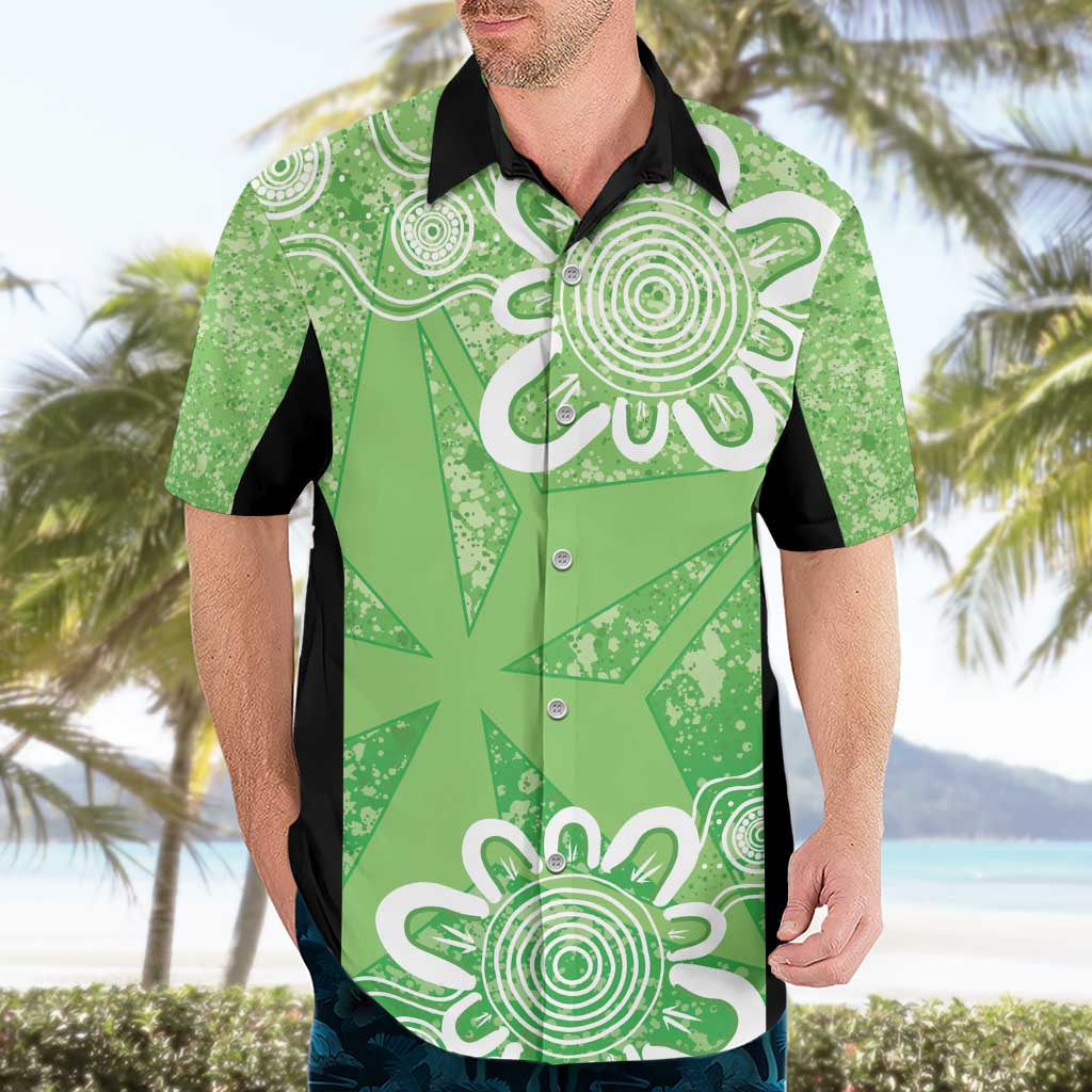 Australian Stars Cricket Custom Hawaiian Shirt Minimalism Aboriginal