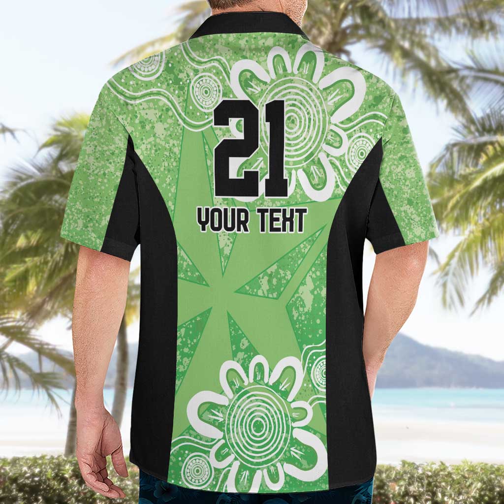 Australian Stars Cricket Custom Hawaiian Shirt Minimalism Aboriginal