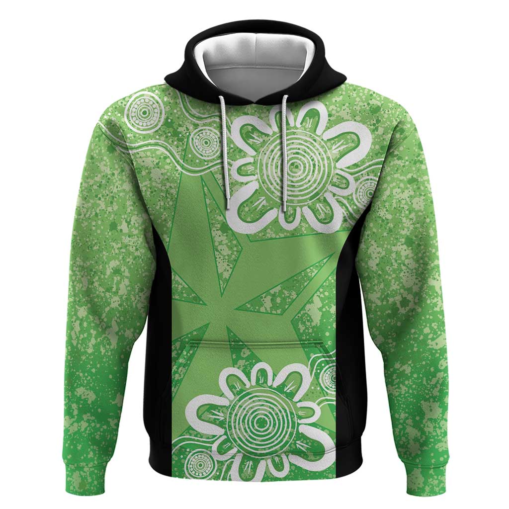 Australian Stars Cricket Custom Hoodie Minimalism Aboriginal