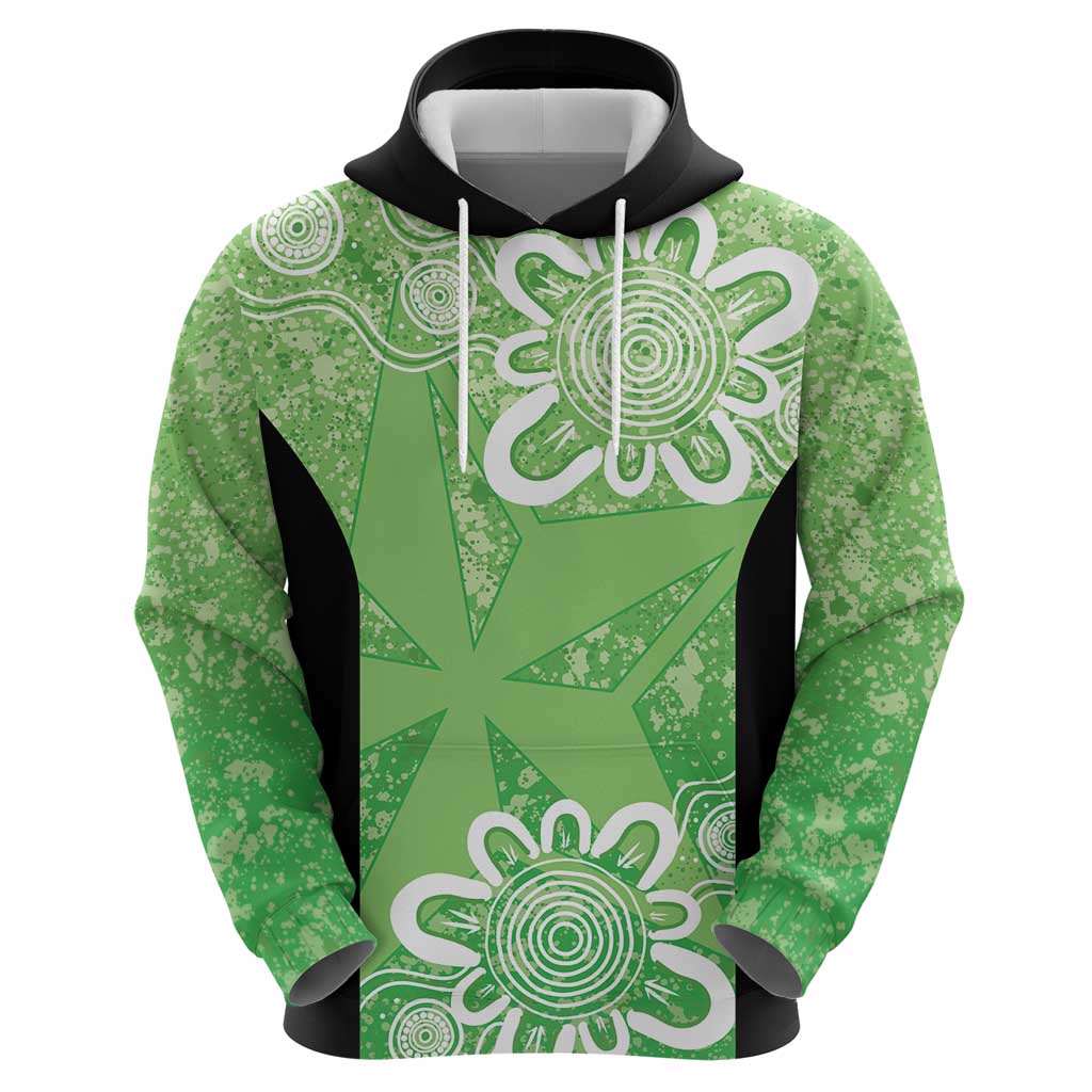 Australian Stars Cricket Custom Hoodie Minimalism Aboriginal