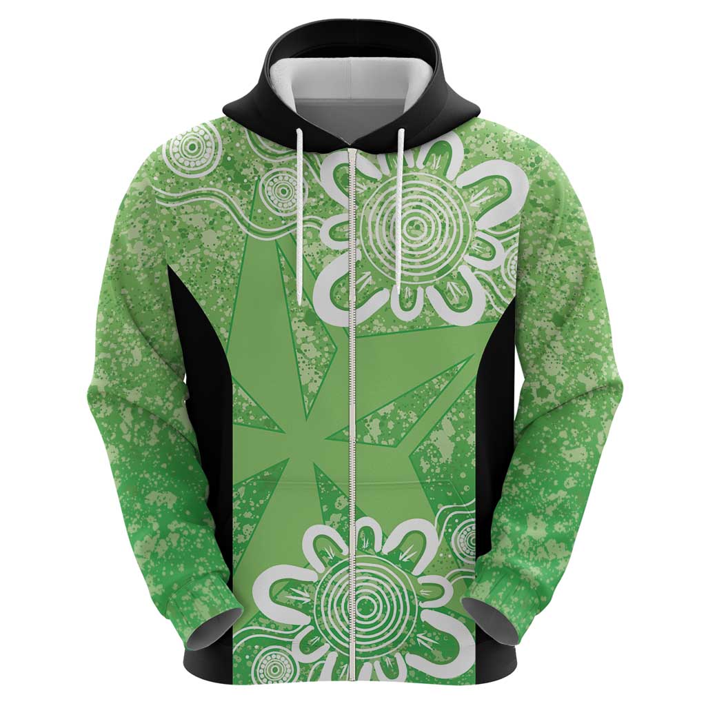 Australian Stars Cricket Custom Hoodie Minimalism Aboriginal