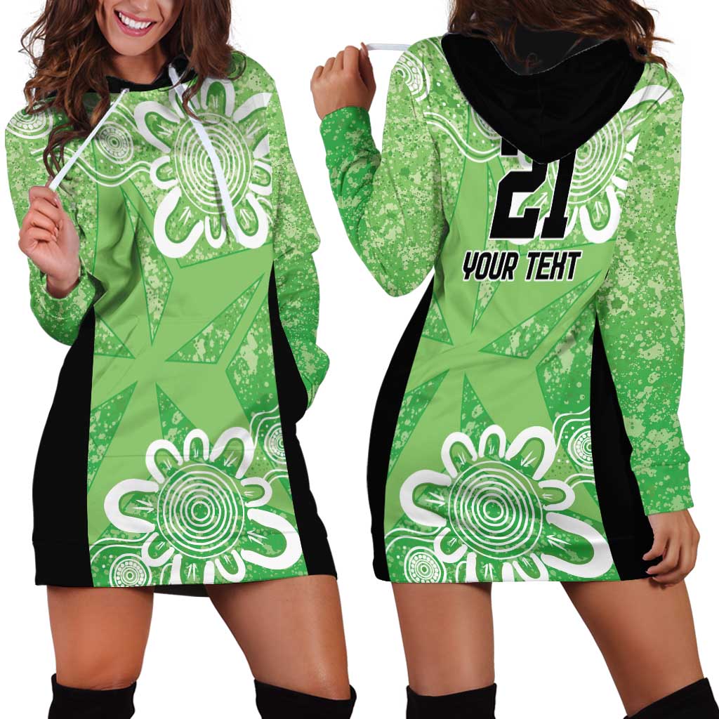 Australian Stars Cricket Custom Hoodie Dress Minimalism Aboriginal