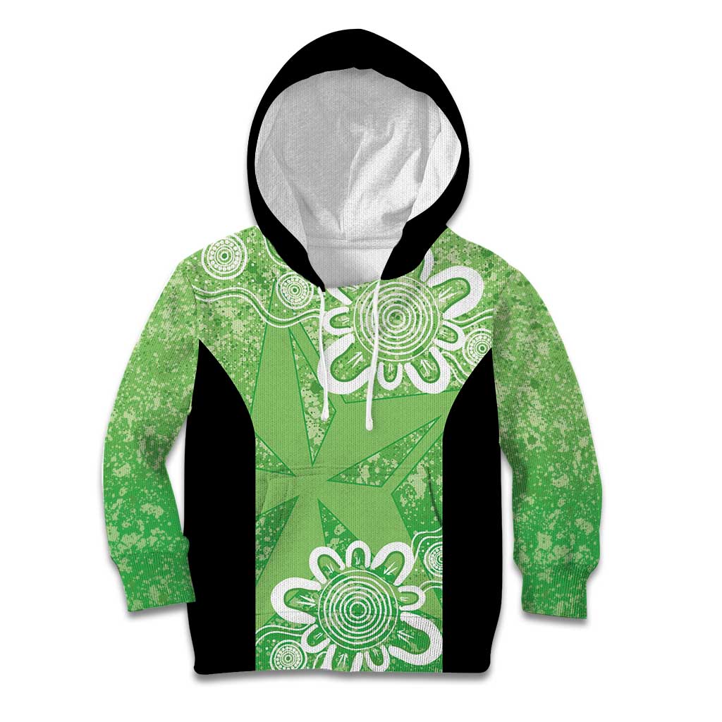 Australian Stars Cricket Custom Kid Hoodie Minimalism Aboriginal