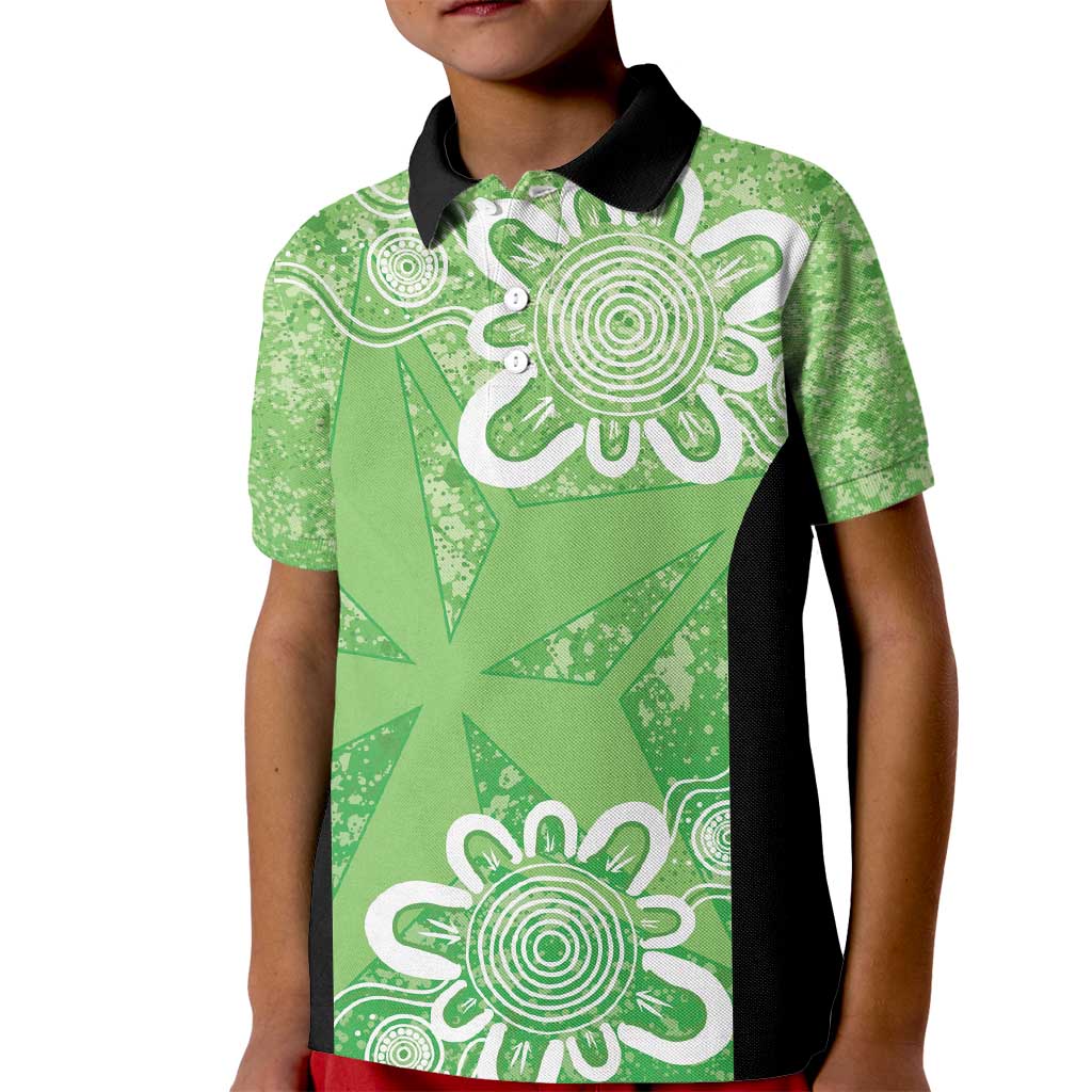 Australian Stars Cricket Custom Kid Polo Shirt Minimalism Aboriginal