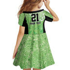 Australian Stars Cricket Custom Kid Short Sleeve Dress Minimalism Aboriginal