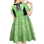 Australian Stars Cricket Custom Kid Short Sleeve Dress Minimalism Aboriginal