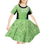 Australian Stars Cricket Custom Kid Short Sleeve Dress Minimalism Aboriginal