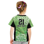 Australian Stars Cricket Custom Kid T Shirt Minimalism Aboriginal