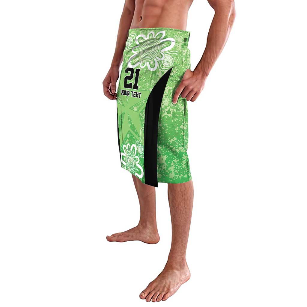 Australian Stars Cricket Custom Lavalava Minimalism Aboriginal