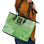 Australian Stars Cricket Custom Leather Tote Bag Minimalism Aboriginal
