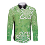 Australian Stars Cricket Custom Long Sleeve Button Shirt Minimalism Aboriginal