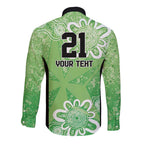 Australian Stars Cricket Custom Long Sleeve Button Shirt Minimalism Aboriginal