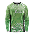 Australian Stars Cricket Custom Long Sleeve Shirt Minimalism Aboriginal