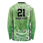 Australian Stars Cricket Custom Long Sleeve Shirt Minimalism Aboriginal