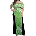 Australian Stars Cricket Custom Off Shoulder Maxi Dress Minimalism Aboriginal