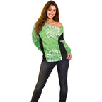 Australian Stars Cricket Custom Off Shoulder Sweater Minimalism Aboriginal