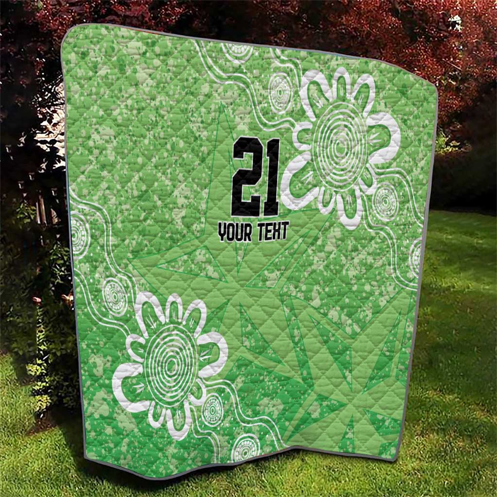 Australian Stars Cricket Custom Quilt Minimalism Aboriginal