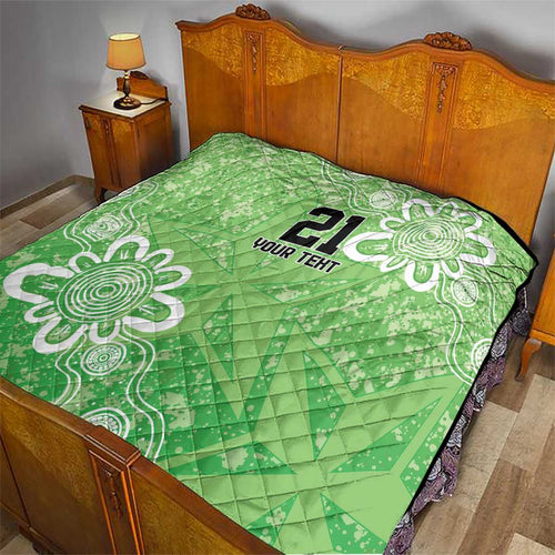 Australian Stars Cricket Custom Quilt Minimalism Aboriginal