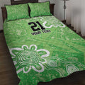 Australian Stars Cricket Custom Quilt Bed Set Minimalism Aboriginal