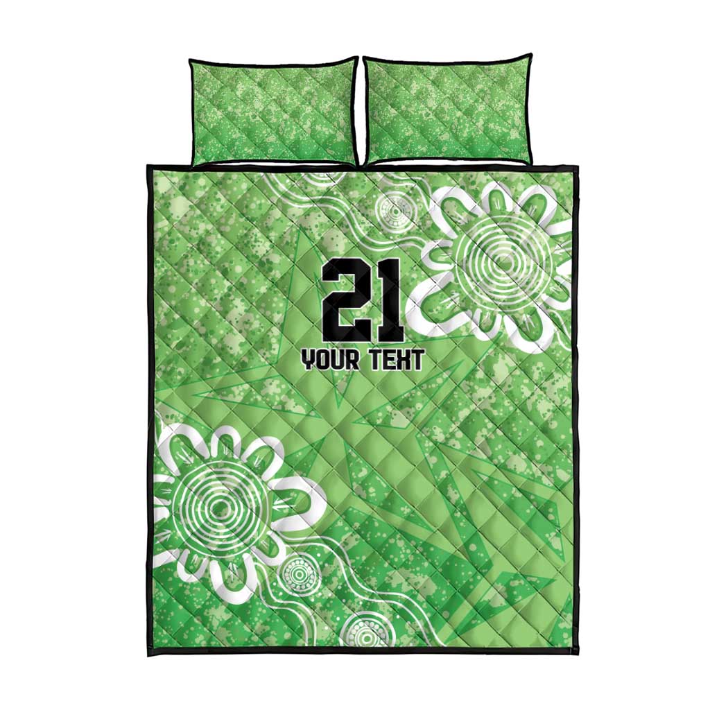 Australian Stars Cricket Custom Quilt Bed Set Minimalism Aboriginal