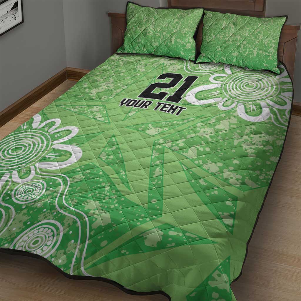 Australian Stars Cricket Custom Quilt Bed Set Minimalism Aboriginal