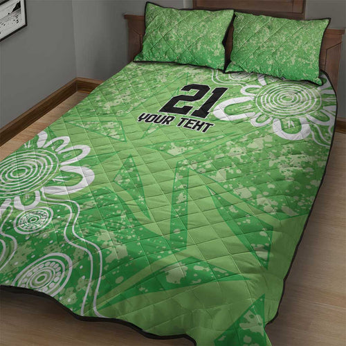 Australian Stars Cricket Custom Quilt Bed Set Minimalism Aboriginal