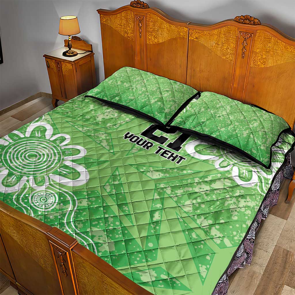 Australian Stars Cricket Custom Quilt Bed Set Minimalism Aboriginal