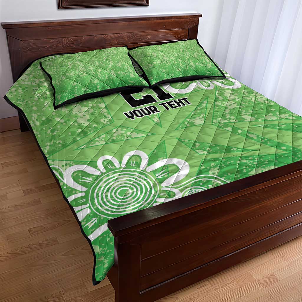Australian Stars Cricket Custom Quilt Bed Set Minimalism Aboriginal