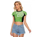 Australian Stars Cricket Custom Raglan Cropped T Shirt Minimalism Aboriginal