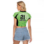 Australian Stars Cricket Custom Raglan Cropped T Shirt Minimalism Aboriginal