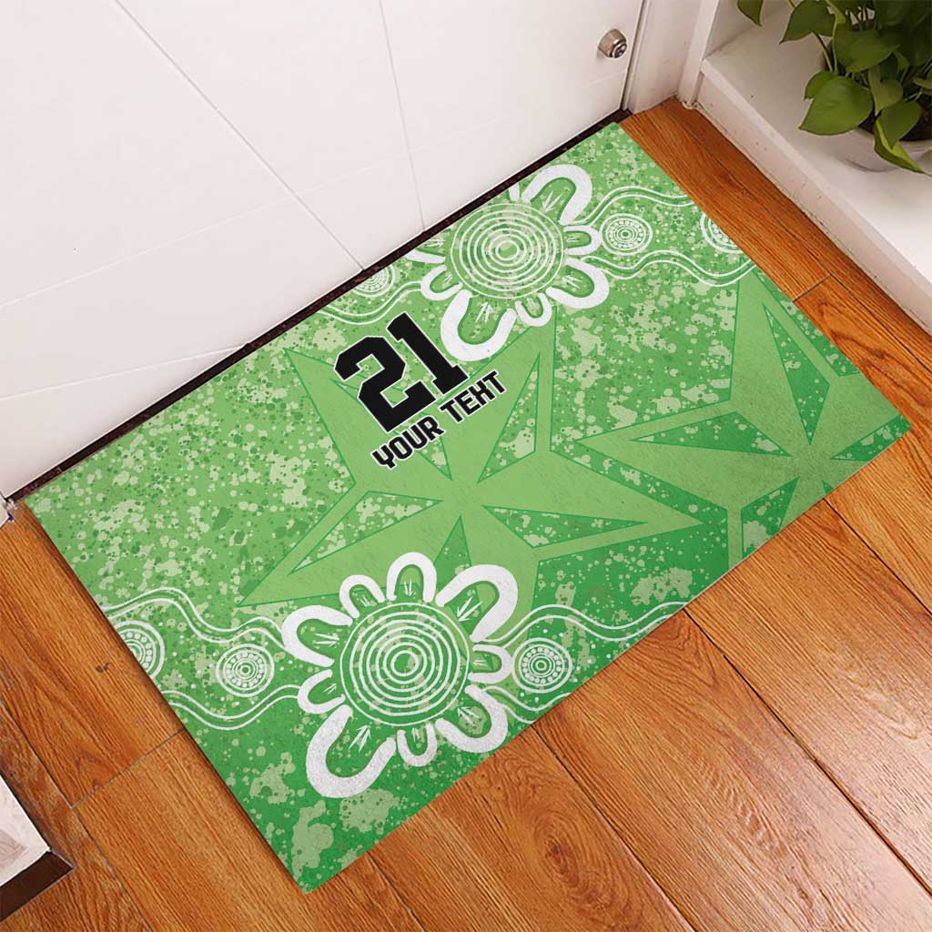 Australian Stars Cricket Custom Rubber Doormat Minimalism Aboriginal