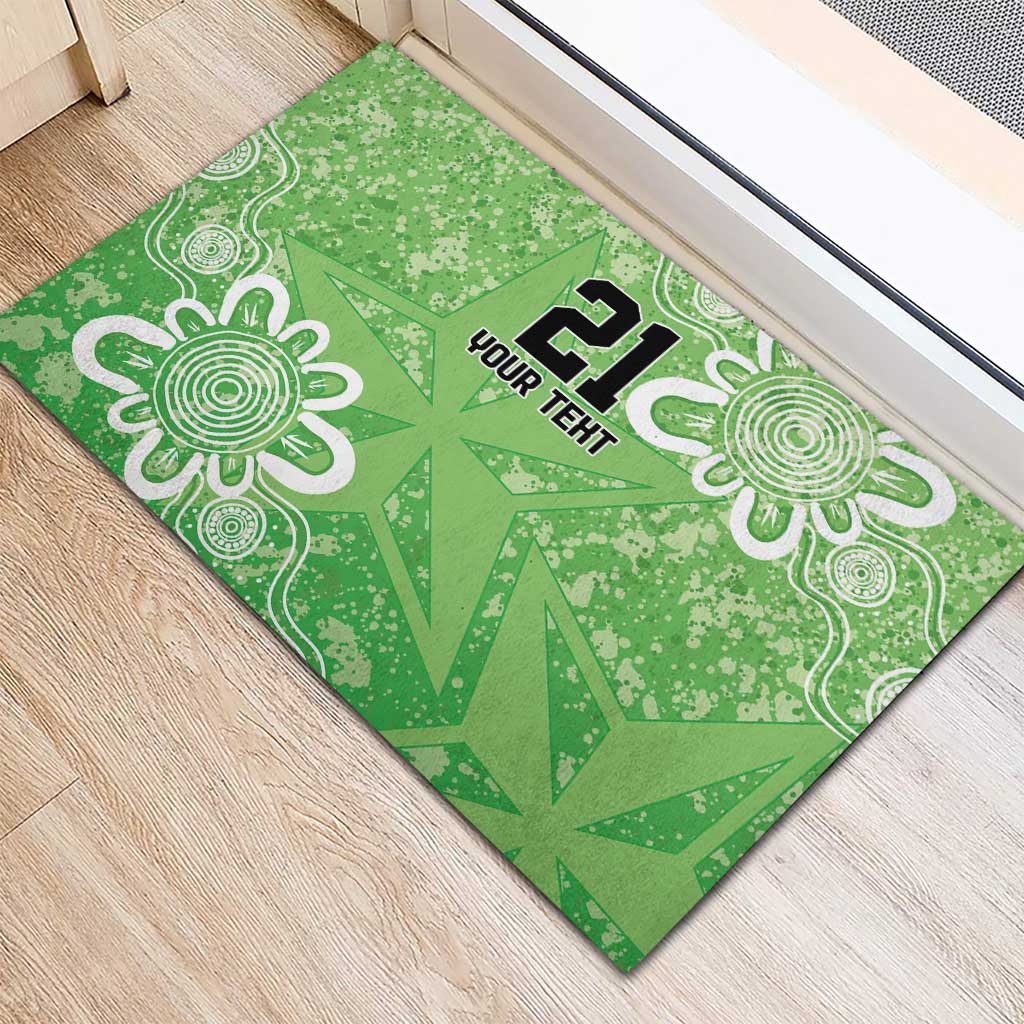 Australian Stars Cricket Custom Rubber Doormat Minimalism Aboriginal