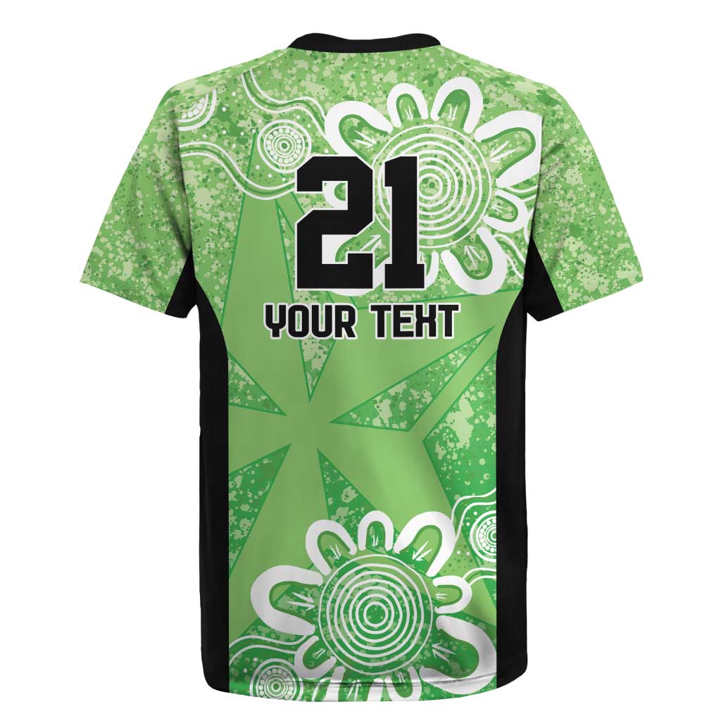Australian Stars Cricket Custom Rugby Jersey Minimalism Aboriginal