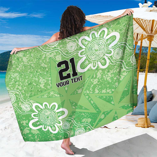 Australian Stars Cricket Custom Sarong Minimalism Aboriginal