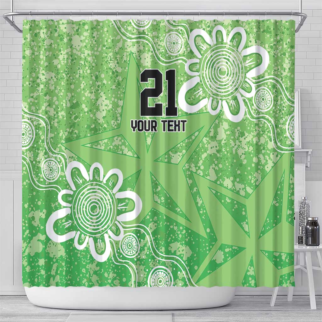 Australian Stars Cricket Custom Shower Curtain Minimalism Aboriginal